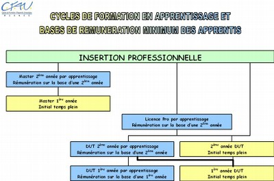 Cycle de formation en alternance et rémunération des apprentis