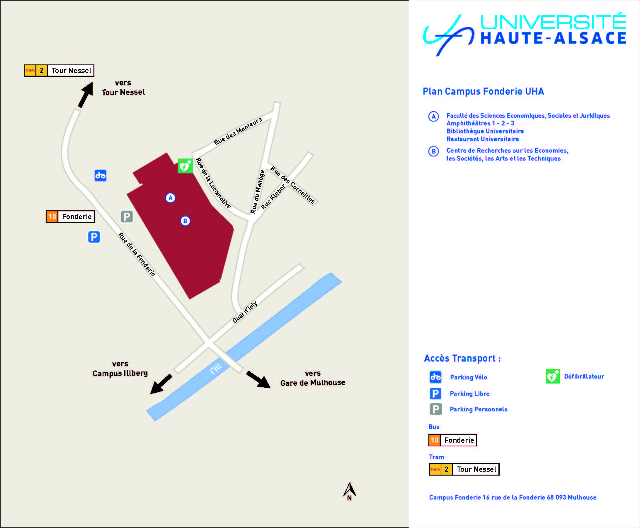 Plan d’accès CFAU